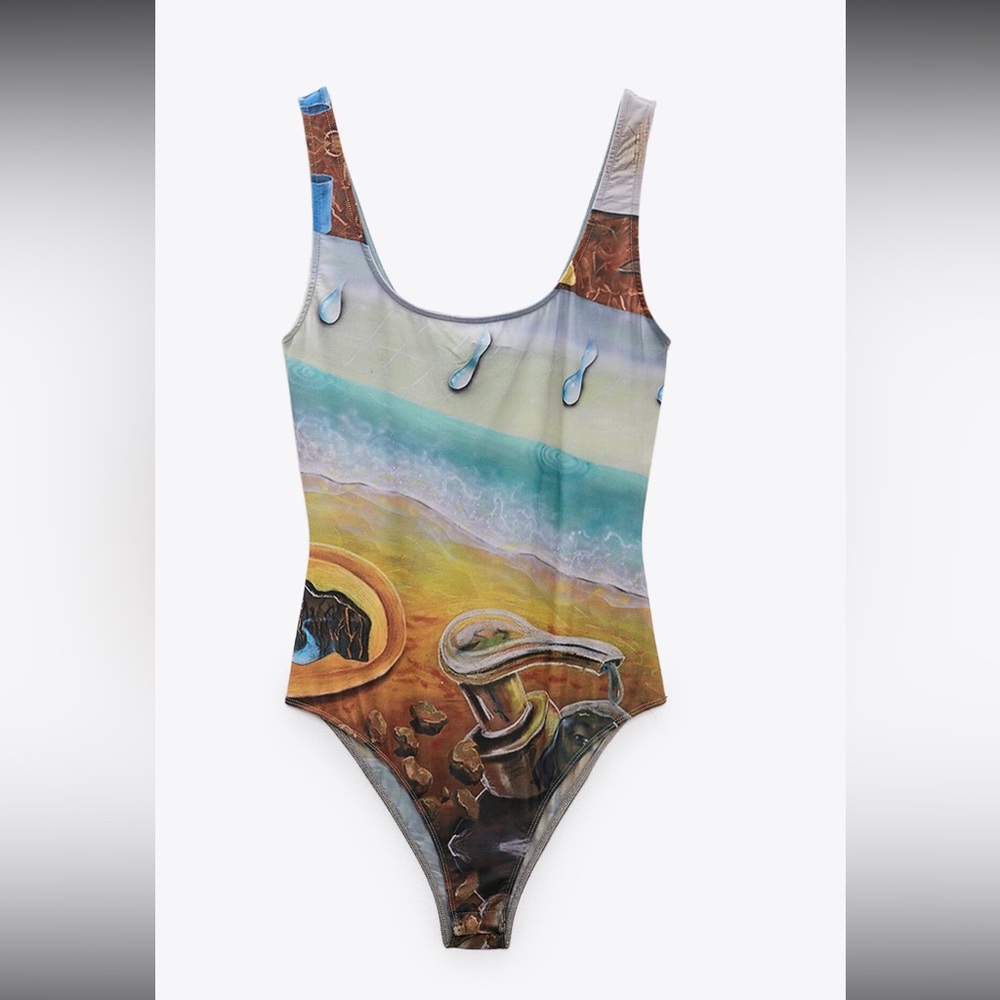 Zara Print Bodysuit ‘Larissa de Jesus Negron’
